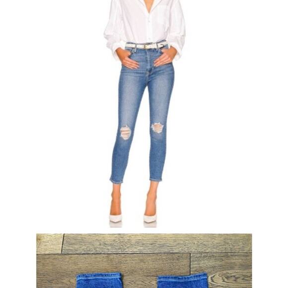 Lovers + Friends Mason High Rise Skinny Jeans Madrid Blue Women's Size 30 - Picture 4 of 15